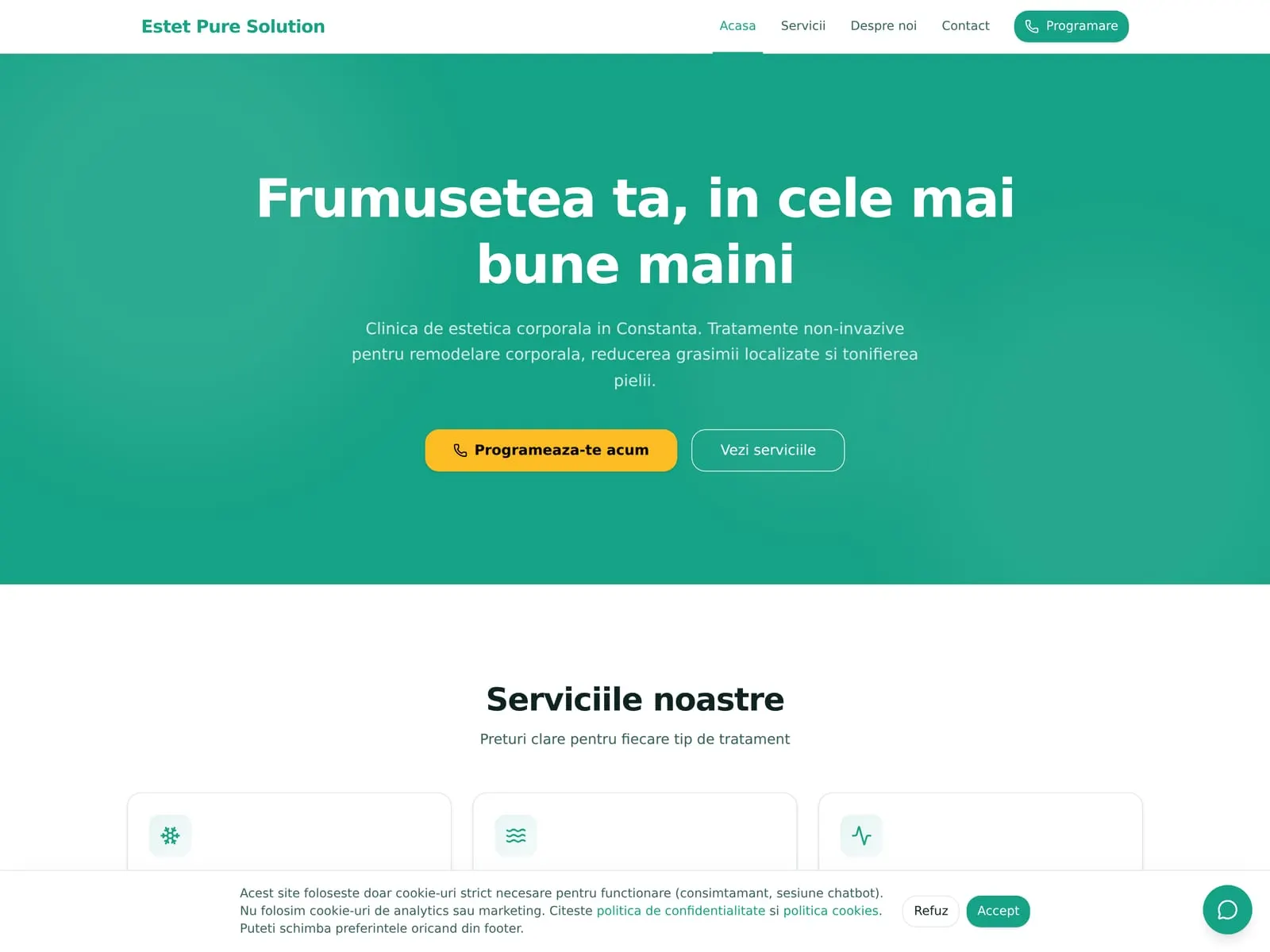 estetpuresolution.ro homepage